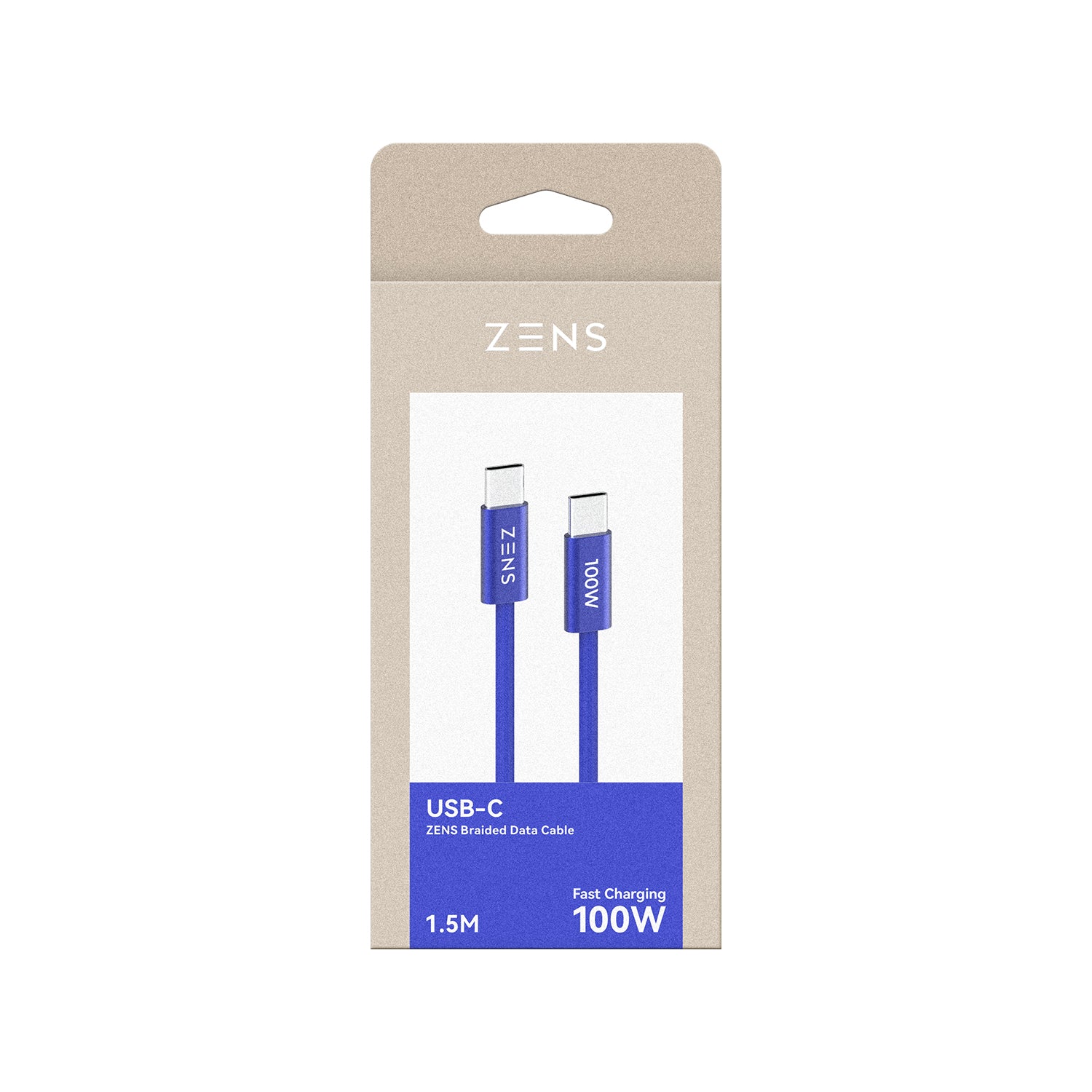 Zens 100W USB-C 充電數據線 (1.5米)