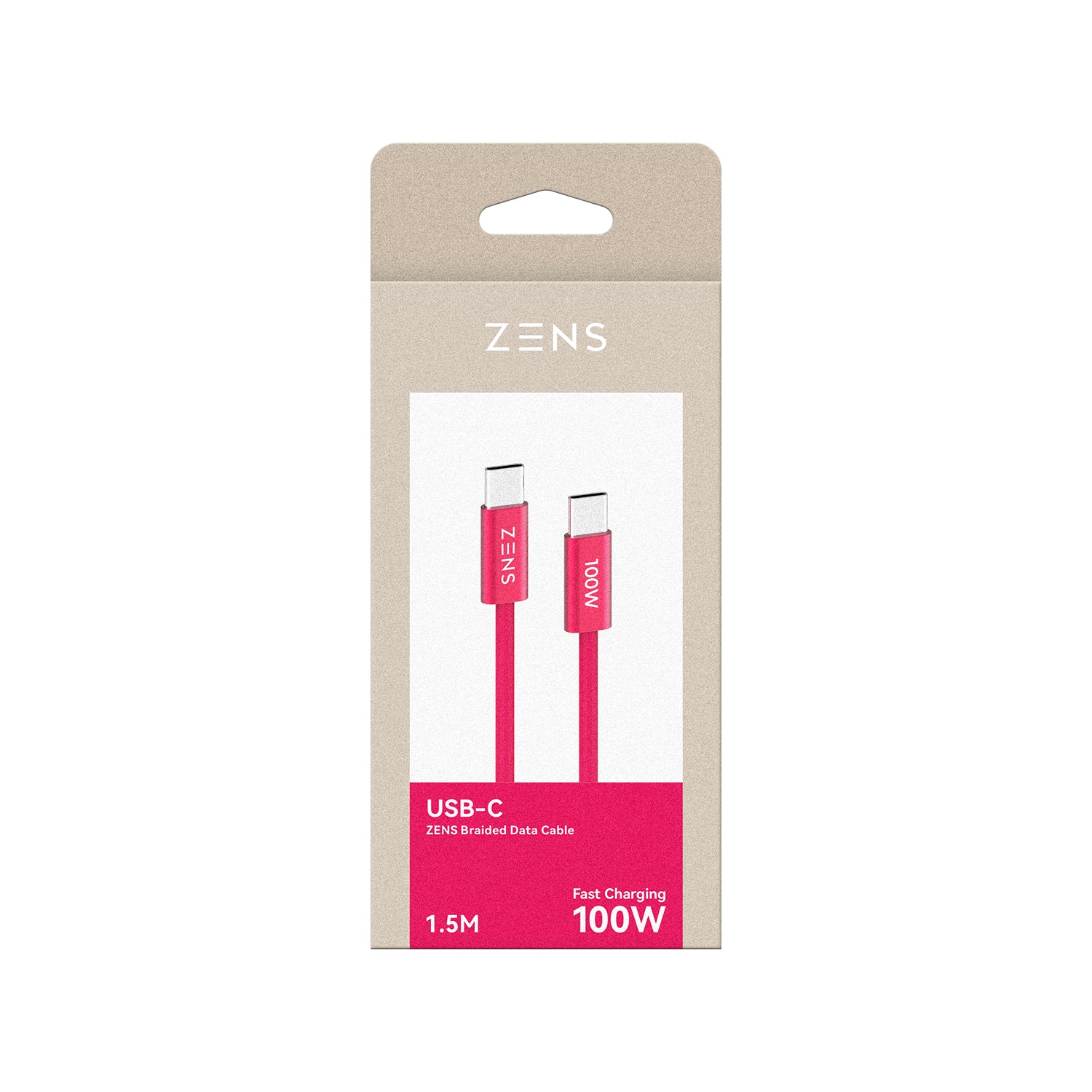 Zens 100W USB-C 充電數據線 (1.5米)