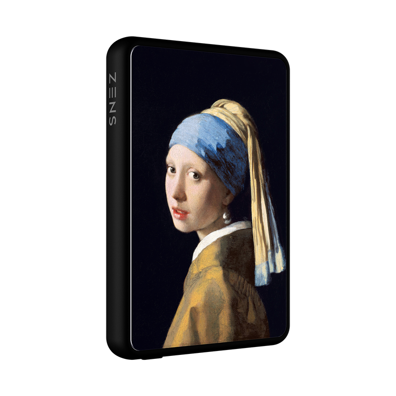ZENS GLASSIA Qi2 磁吸式移動電源 - 維梅爾《戴珍珠耳環的少女》