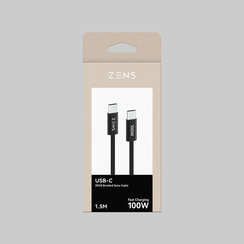 Zens 100W USB-C 充電數據線 (1.5米）